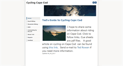 Desktop Screenshot of cyclingcapecod.com