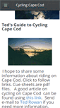 Mobile Screenshot of cyclingcapecod.com